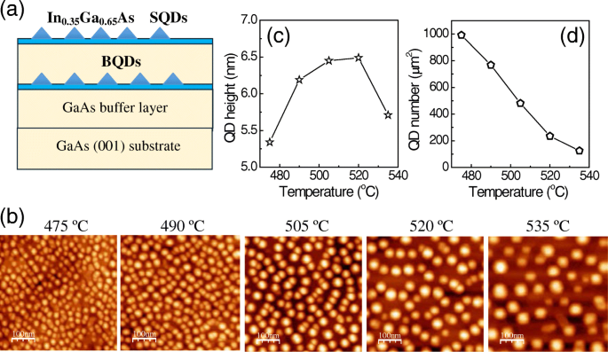 Temperature and Excitation Intensity Modulate Photoluminescence in InGaAs/GaAs Surface Quantum Dots