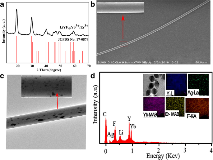 Silver‑Embedded Polymer Microfibers for Enhanced Up‑Conversion Optical Sensing