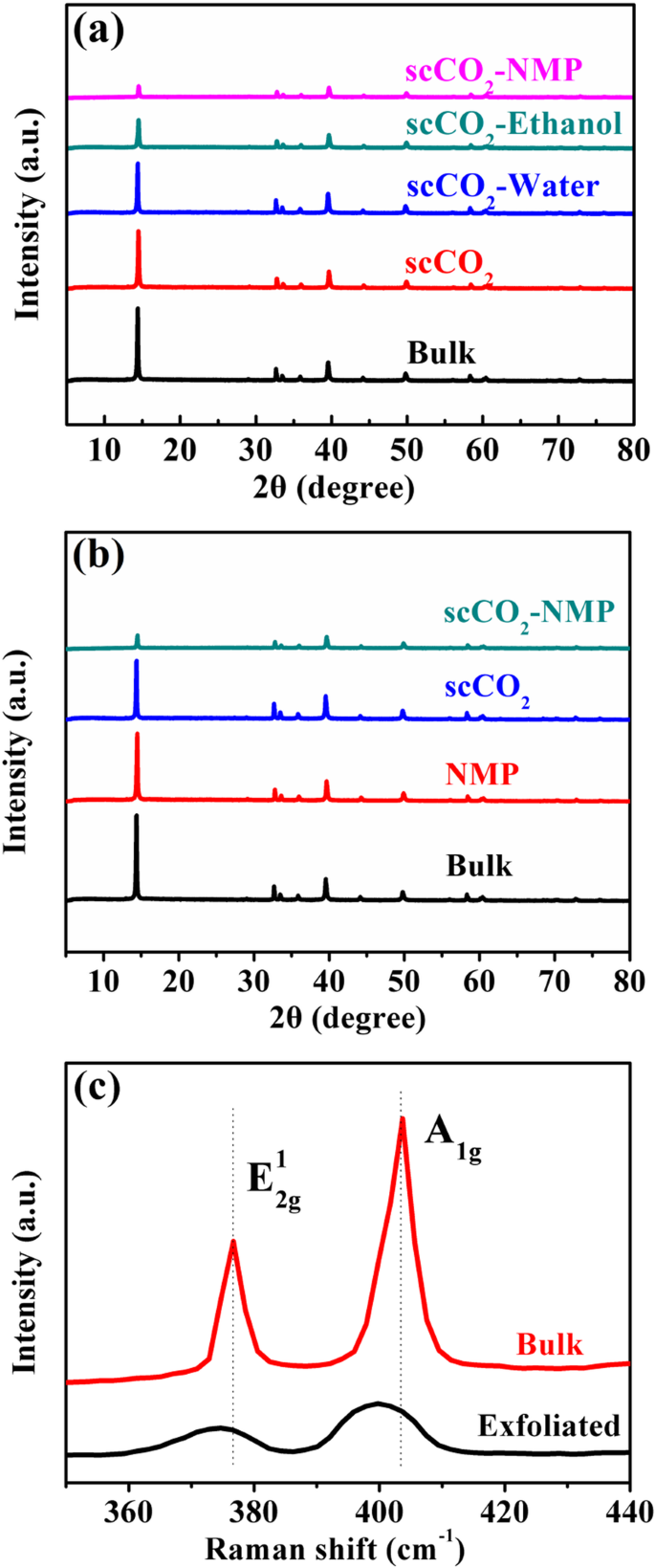 High‑Yield Exfoliation of MoS₂ via Ultrasound Sonication in a Supercritical CO₂–NMP Complex Solvent