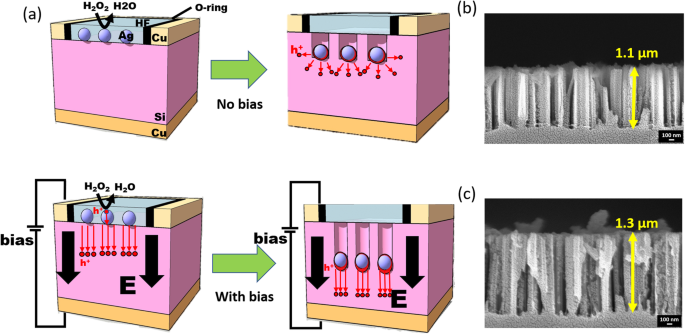Accelerated, Directionally Controlled Silicon Nanowire Arrays via Electric Field‑Assisted Metal‑Assisted Chemical Etching
