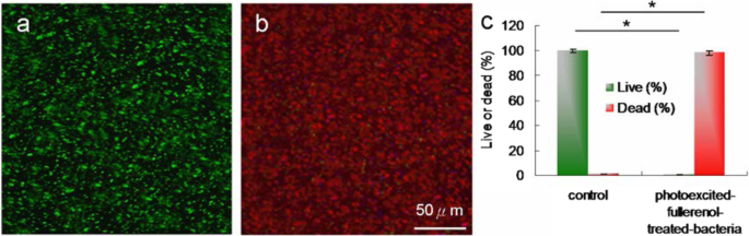 Water‑Soluble Fullerenol with Optimized Hydroxyl Groups Enhances Two‑Photon Photodynamic Inactivation of Infectious Microbes