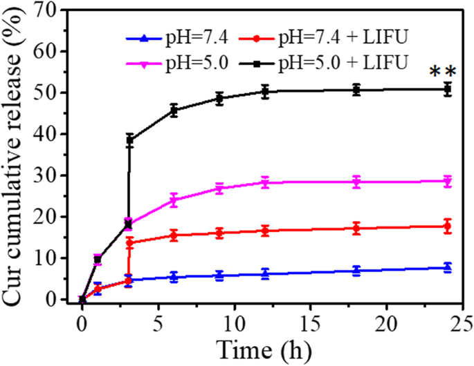 Targeted Curcumin Nanoparticles Activated by Low‑Intensity Focused Ultrasound for pH‑Responsive Theranostics in Ovarian Cancer
