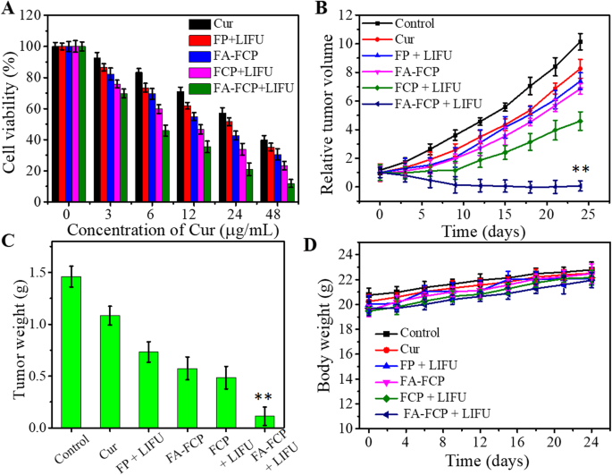 Targeted Curcumin Nanoparticles Activated by Low‑Intensity Focused Ultrasound for pH‑Responsive Theranostics in Ovarian Cancer