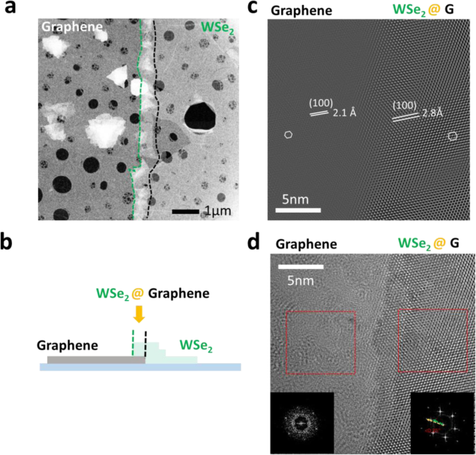 Controlled Low‑Temperature Growth of WSe₂ on Graphene for Efficient p‑Type Transistors