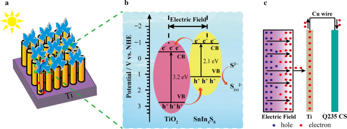 Self‑assembled SnIn4S8/TiO₂ Nanotube Photoanode for Enhanced Visible‑Light Photocathodic Protection of Q235 Steel