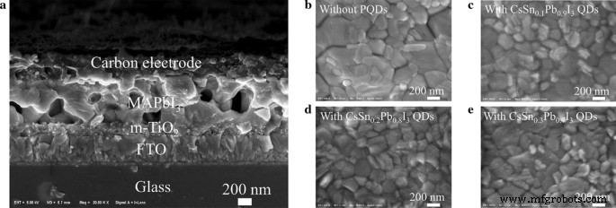 Boosting Carbon-Based Perovskite Solar Cells: Tin-Doped Quantum Dot Interfacial Layer Enhances Photovoltaic Efficiency
