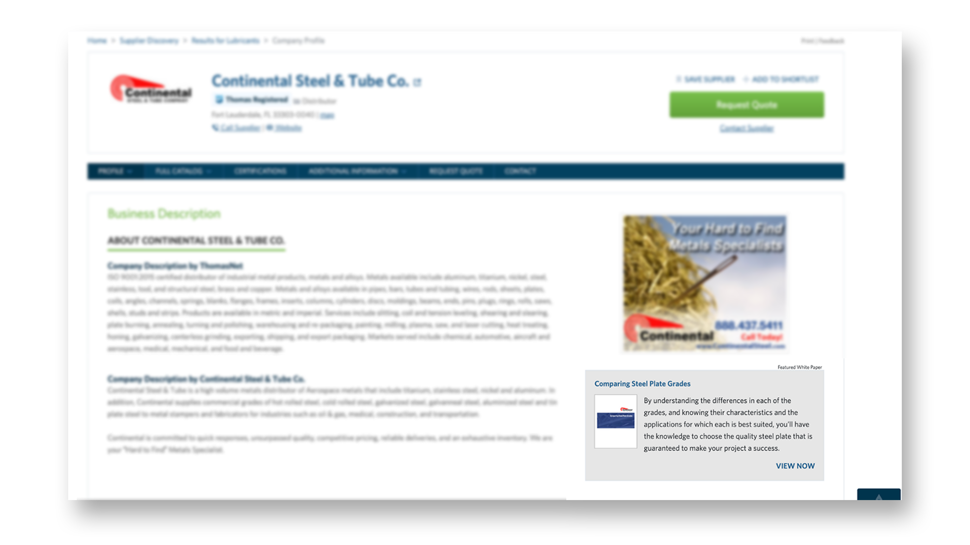 East Coast s Top 10 ThomasNet Company Profiles – Proven Excellence