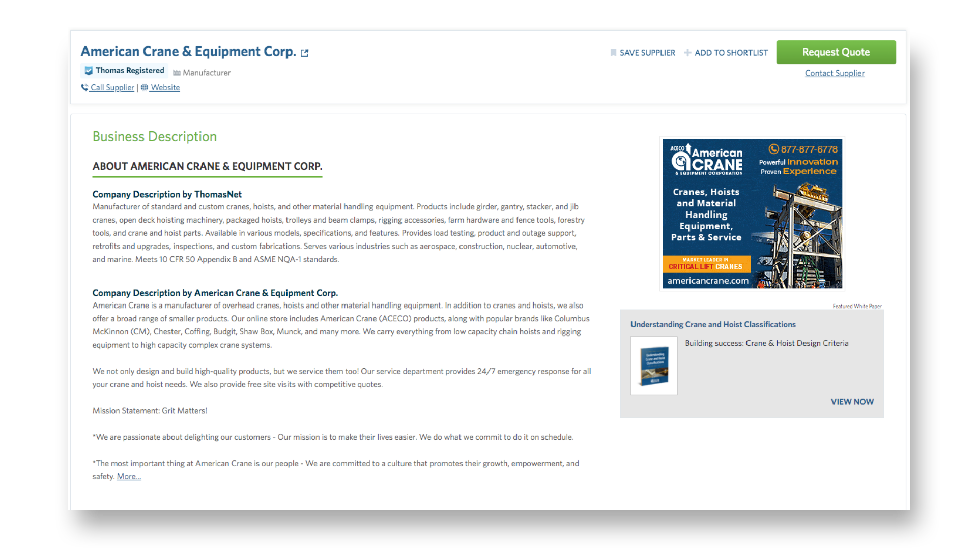 East Coast s Top 10 ThomasNet Company Profiles – Proven Excellence