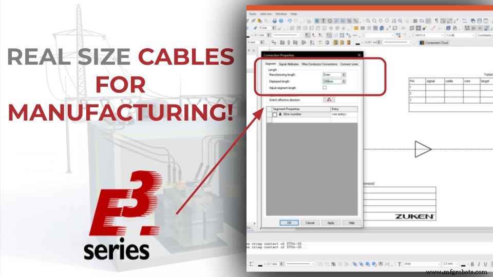 Mastering Cable and Harness Manufacturing: Setting Accurate Lengths in E3.series