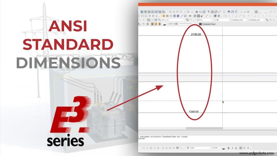 E3.series 2021: Seamlessly Apply ANSI Standards to Dimension Text