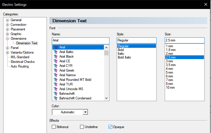 E3.series 2021: Seamlessly Apply ANSI Standards to Dimension Text