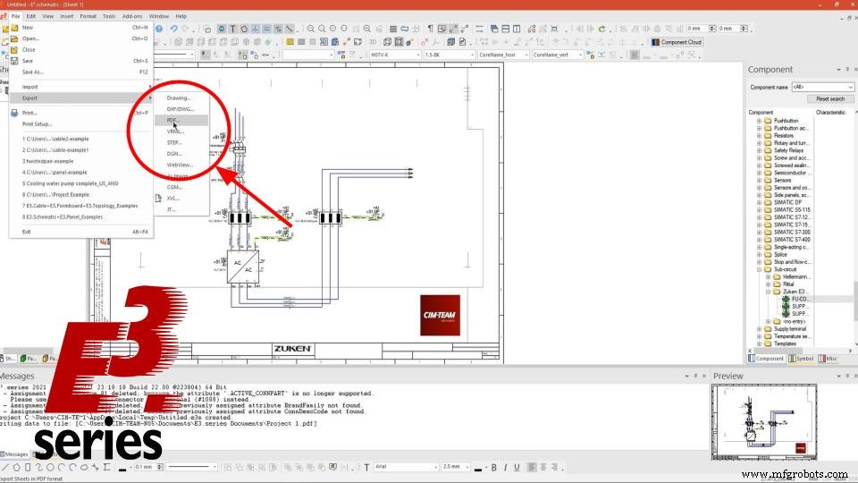 Adding Logos and Exporting PDFs in E3.schematic – Step‑by‑Step Guide