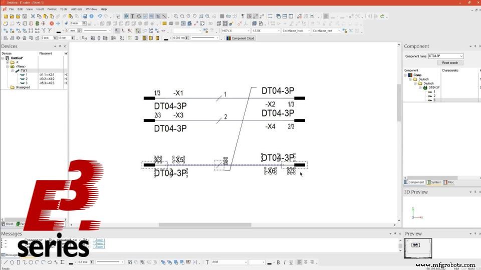 Automating Twisted Pair and Shield Cable Configuration in E3.series