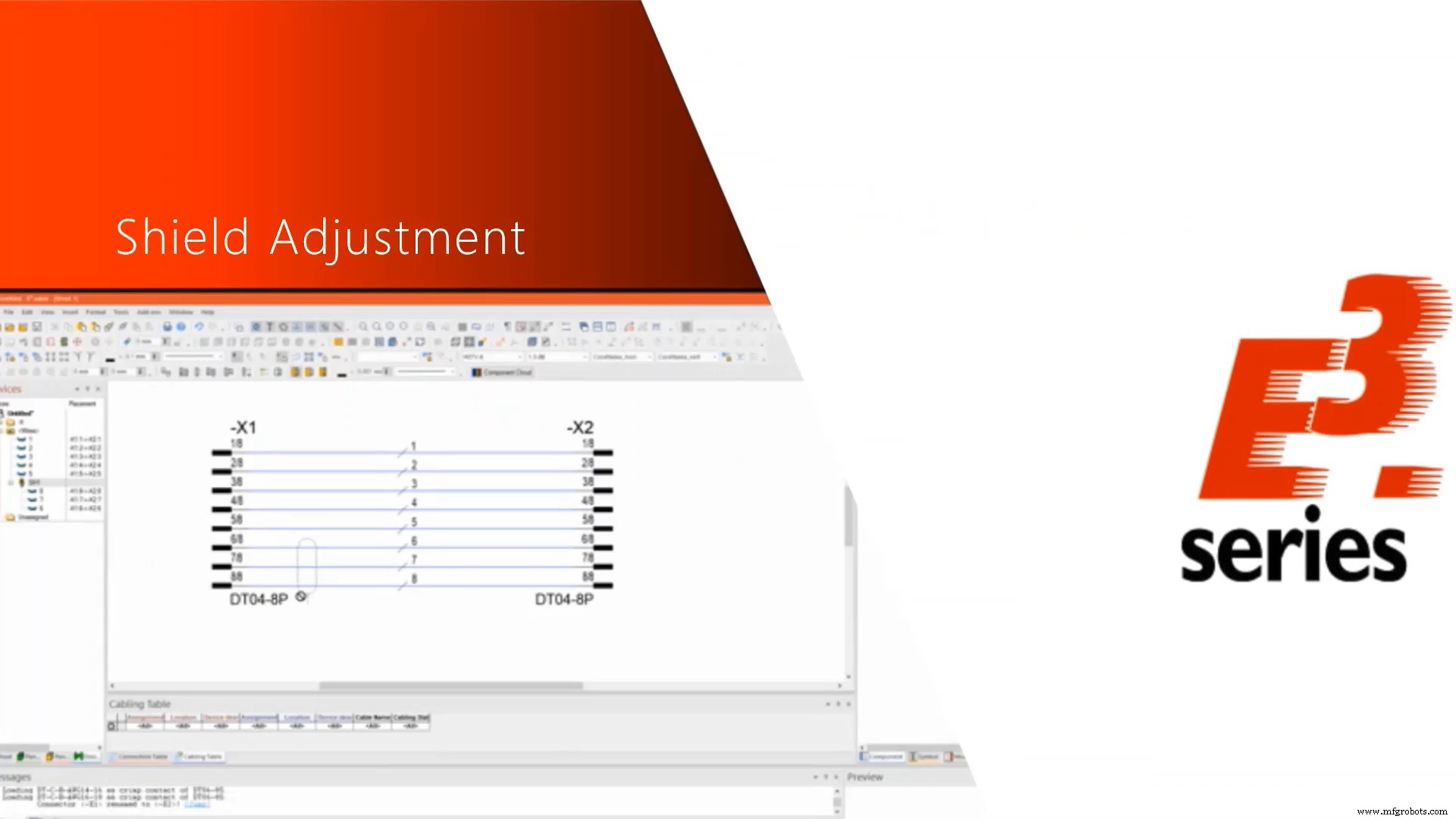 E3.series 2021: Automate Shield Adjustment for Wire & Cable Projects