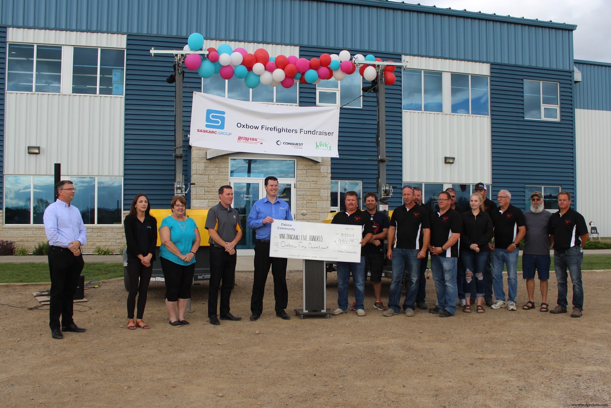 Axiom Equipment Group and Community Sponsors Donate $11,000 to Oxbow Fire Department