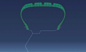 Simulating Tire Failure in Small Overlap Frontal Collisions: Impact on Vehicle Dynamics