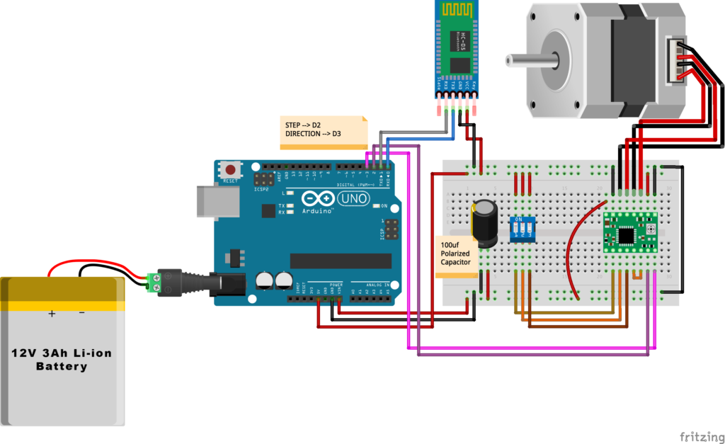 Bluetooth‑Enabled Arduino Motorized Camera Slider for Smooth Cinematic Shots