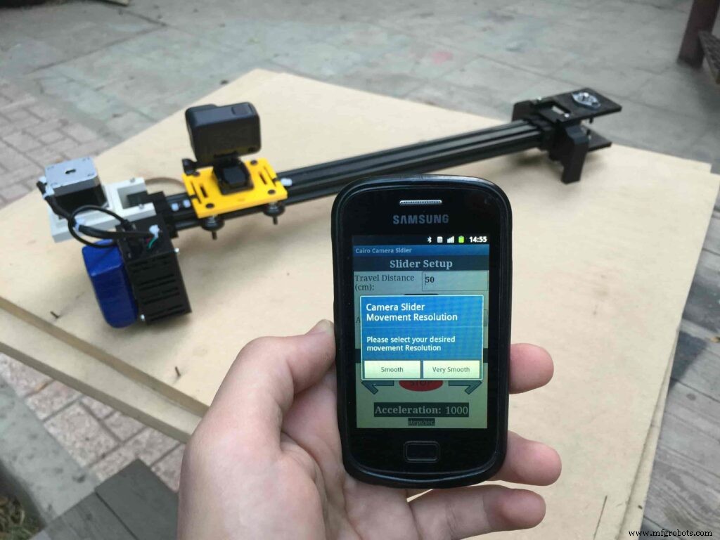 Bluetooth‑Enabled Arduino Motorized Camera Slider for Smooth Cinematic Shots