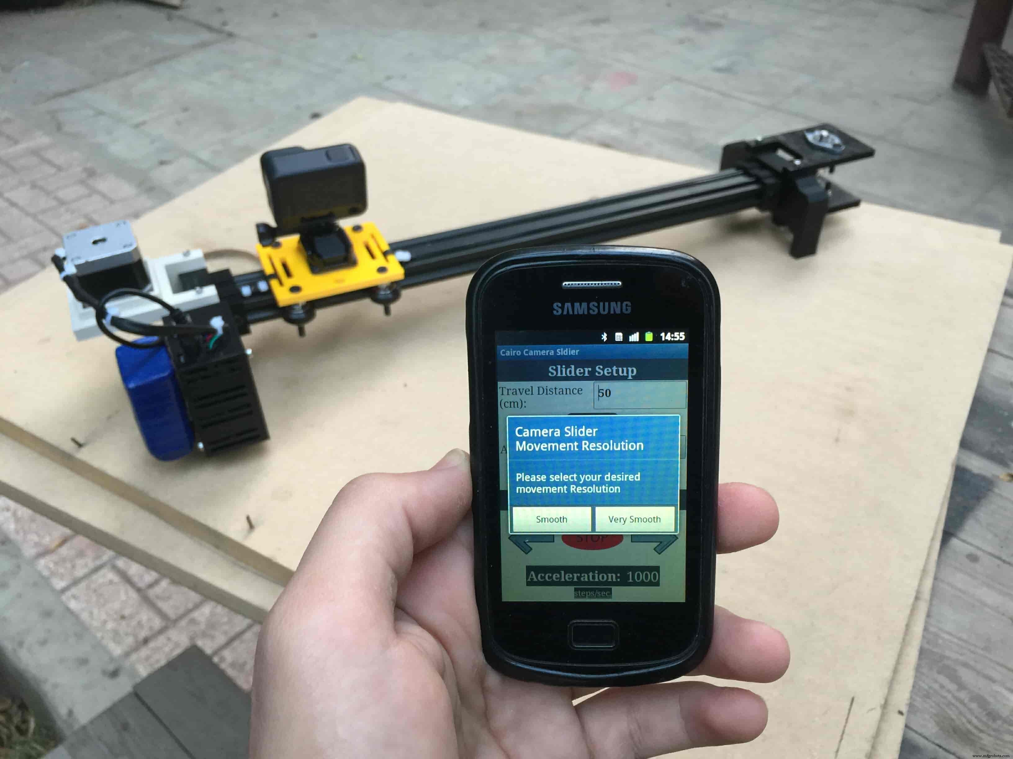 Bluetooth‑Enabled Arduino Motorized Camera Slider for Smooth Cinematic Shots