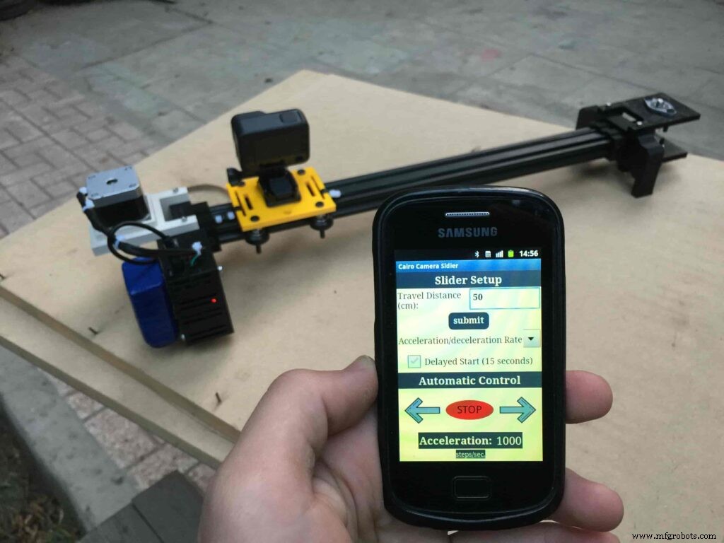 Bluetooth‑Enabled Arduino Motorized Camera Slider for Smooth Cinematic Shots