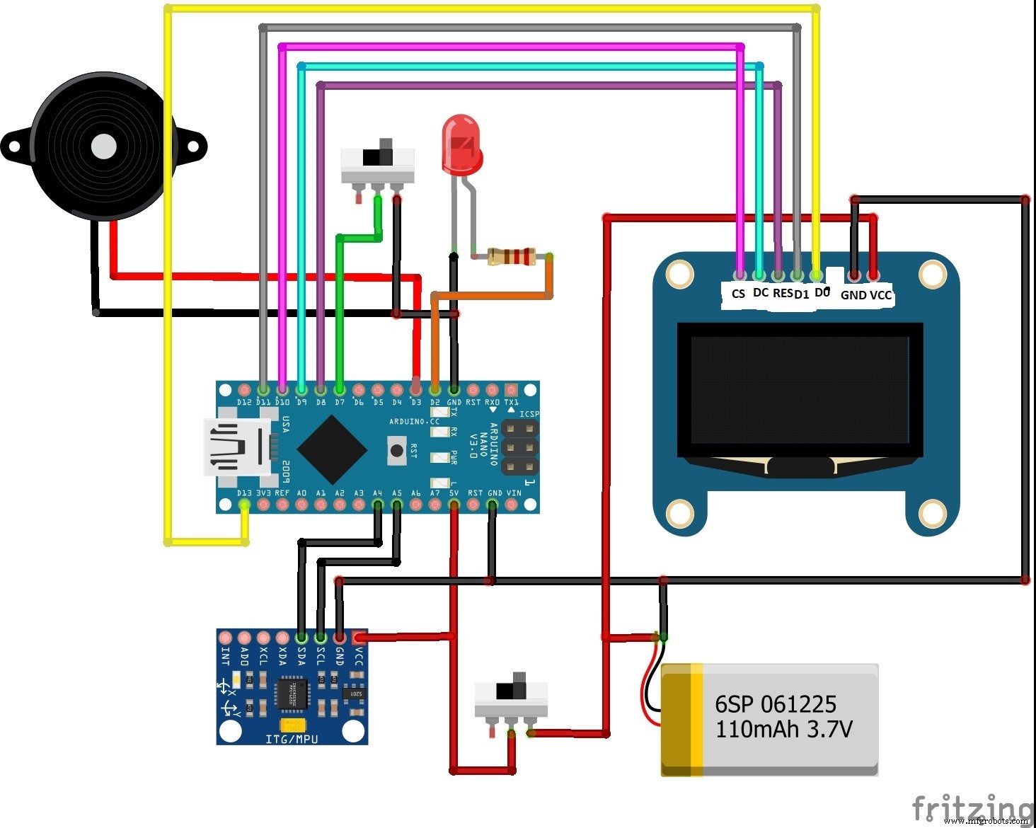 Build a Real-Time Gyroscope Game with Arduino Nano & MPU-6050 Sensor