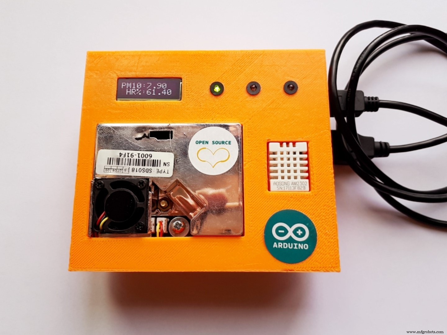 DIY Arduino PM10, Temperature & Humidity Sensor Kit