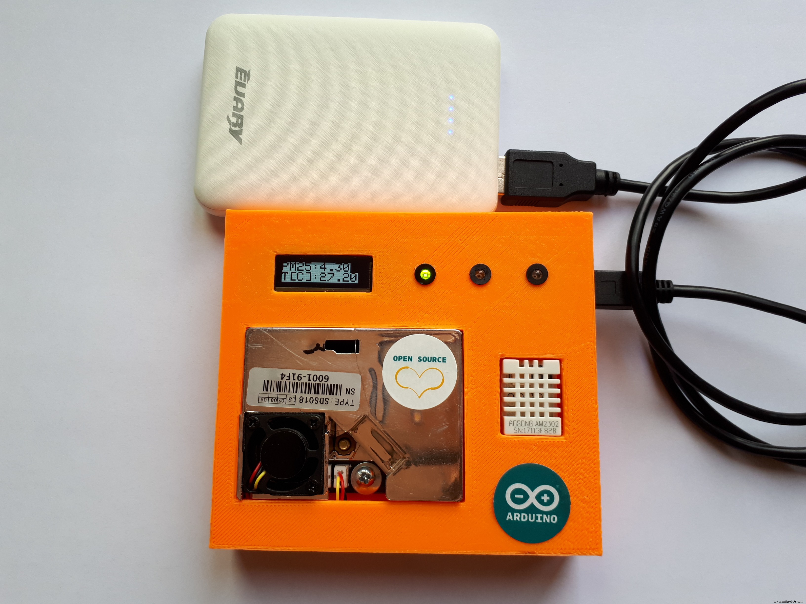 DIY Arduino PM10, Temperature & Humidity Sensor Kit