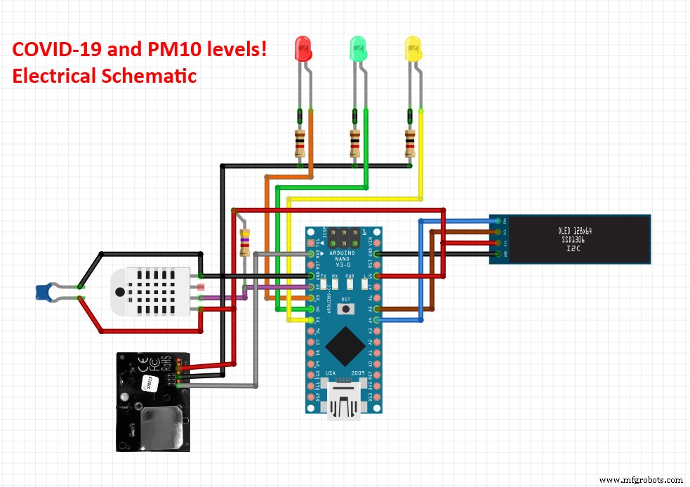 DIY Arduino PM10, Temperature & Humidity Sensor Kit