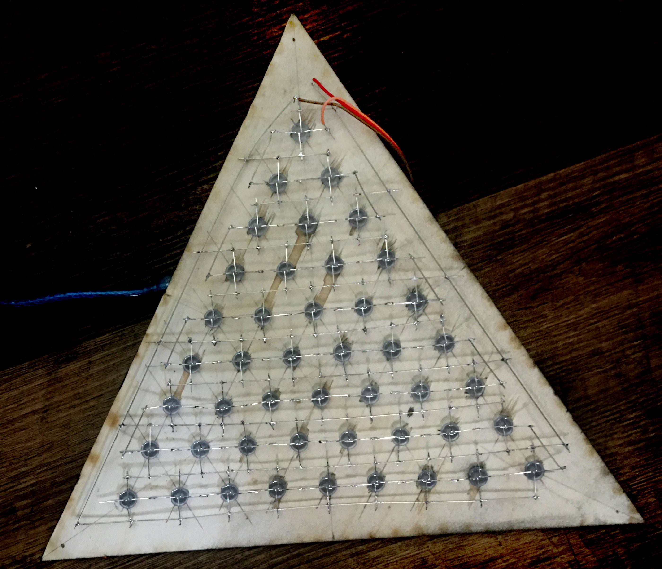 Dynamic LED Triangle Art: Build a 45-LED RGB Display with Arduino UNO