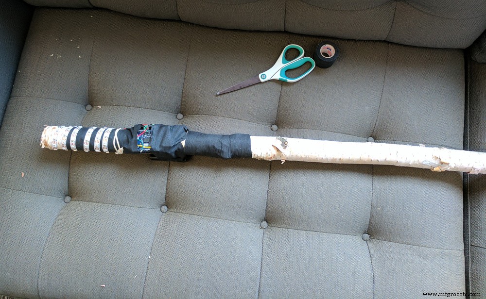 DIY Wizard Walking Staff Kit – Arduino, LED Strip, Voltage Regulator & More