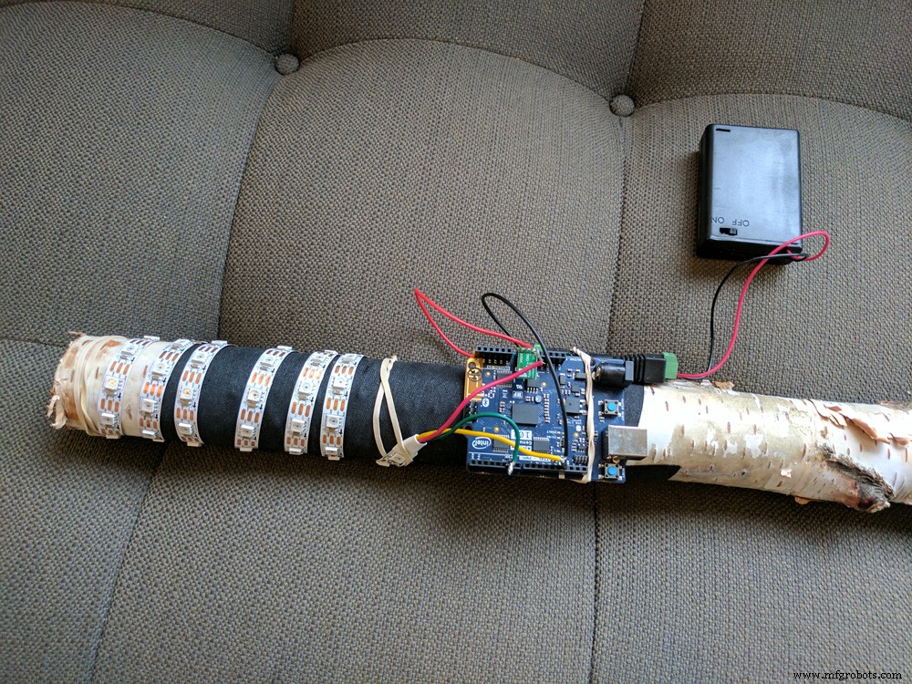 DIY Wizard Walking Staff Kit – Arduino, LED Strip, Voltage Regulator & More