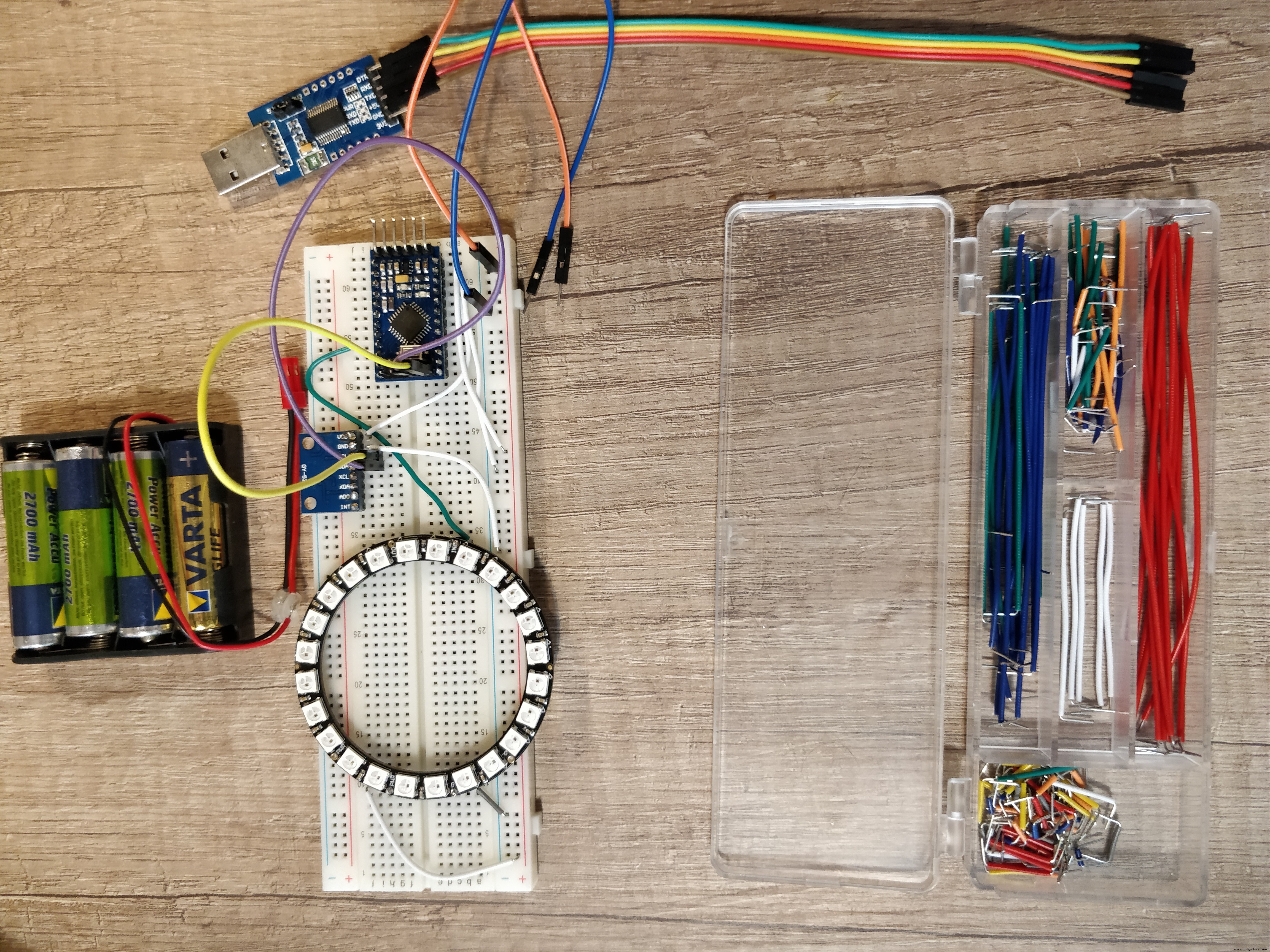 Interactive Gyroscope LED Display with NeoPixel Ring and Arduino