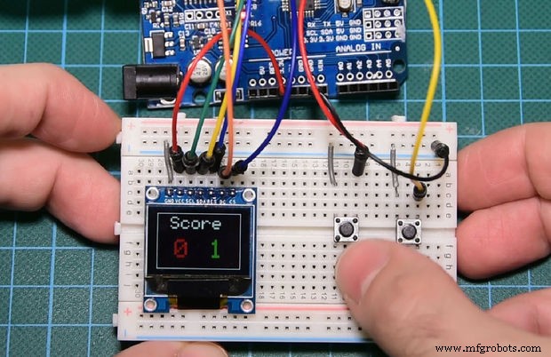 Build a Classic Pong Game on Arduino UNO with OLED Display – Step‑by‑Step Tutorial