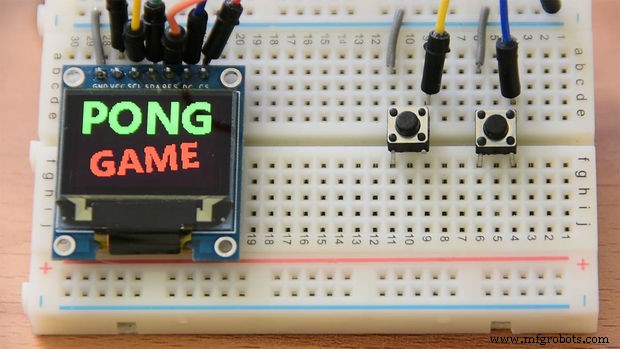 Build a Classic Pong Game on Arduino UNO with OLED Display – Step‑by‑Step Tutorial