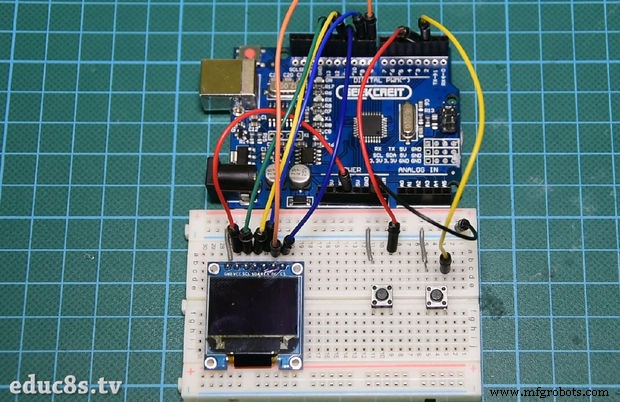 Build a Classic Pong Game on Arduino UNO with OLED Display – Step‑by‑Step Tutorial