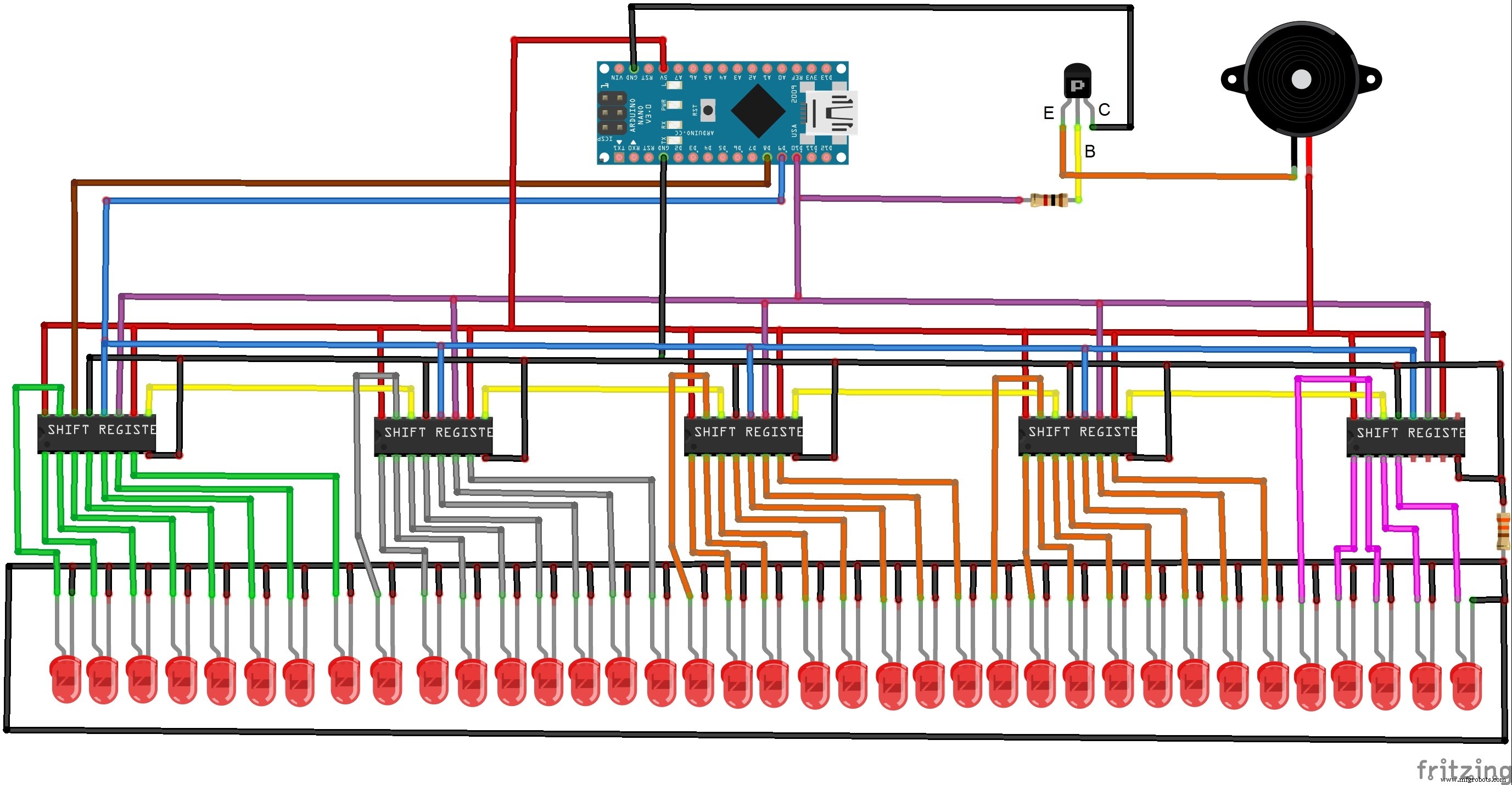 Build Your Own 37‑LED Roulette Game with Arduino Nano