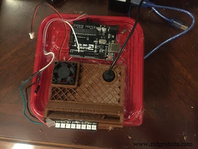 Water‑Powered Fire Effect: Arduino UNO + Neopixel Stick Project