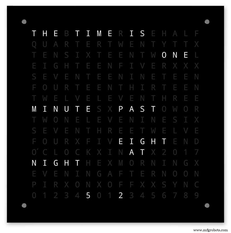 Precision Word Clock: Minute‑Level Time Display in Words