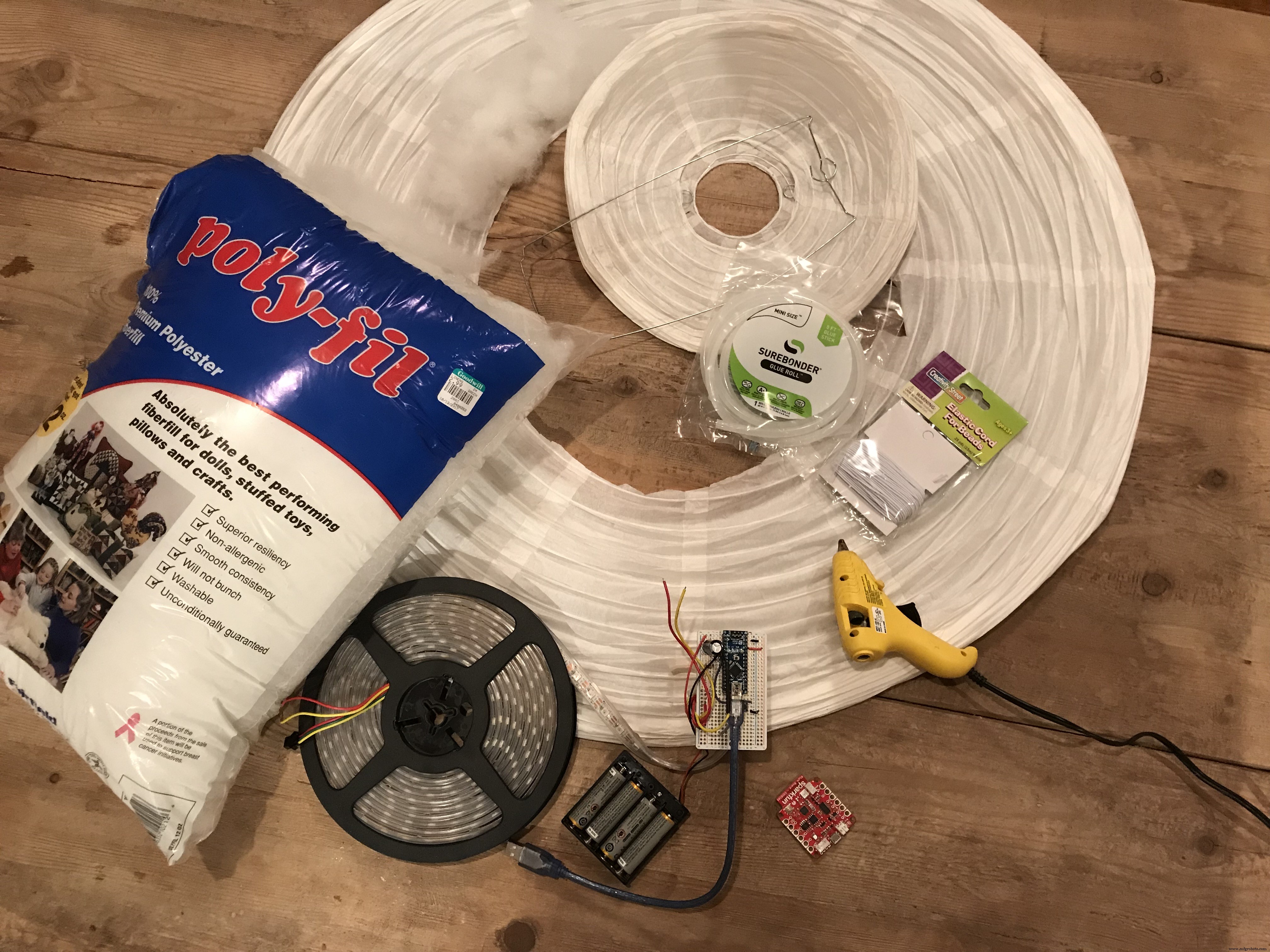 DIY Cloud Costume: LED Strip, Arduino Nano & SparkFun Parts