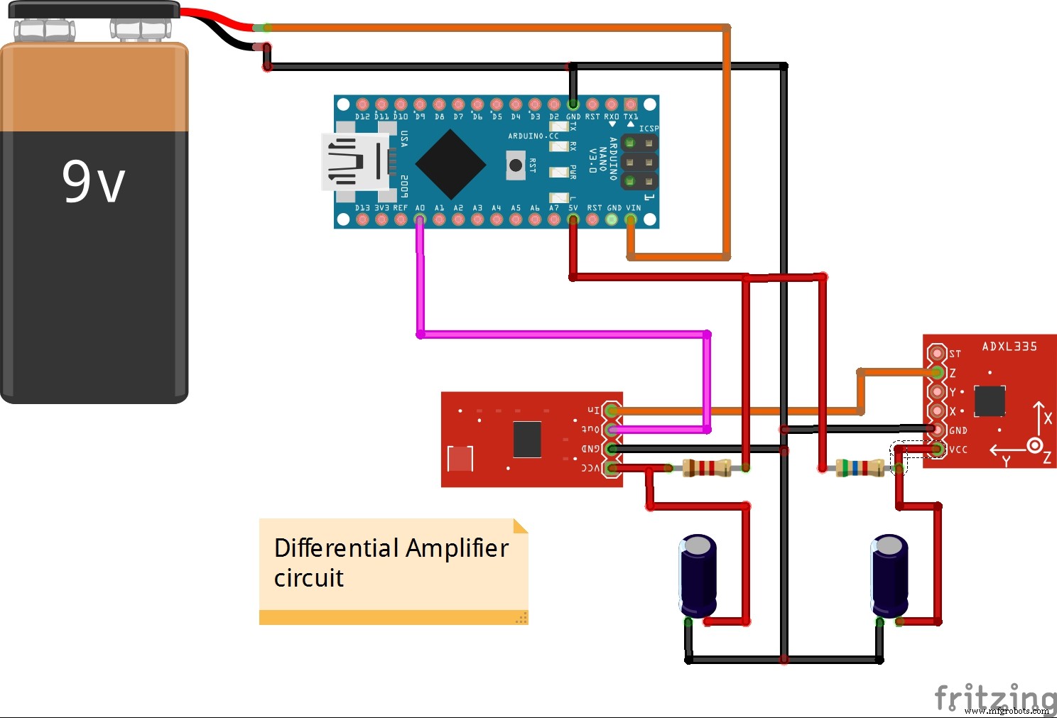 DIY ADXL335 Earthquake Detector – Low‑Power 3‑Axis Accelerometer Project