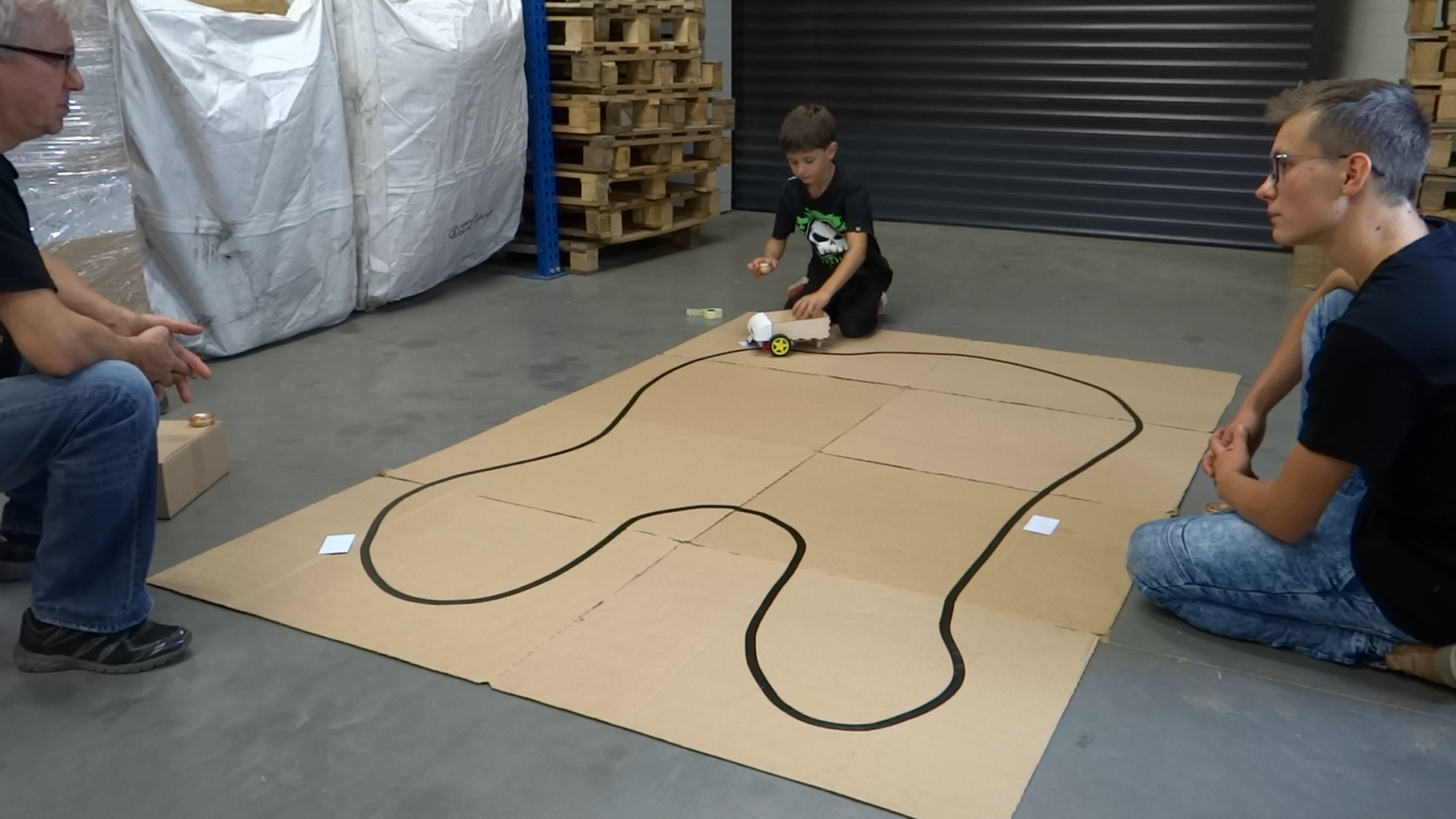 Industrial Line‑Following Robot for Material Transport