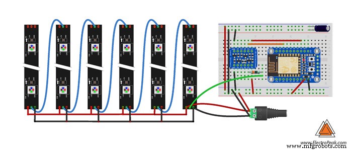 Control NeoPixel LED Strip via Wi-Fi: ESP8266 Project with Android App
