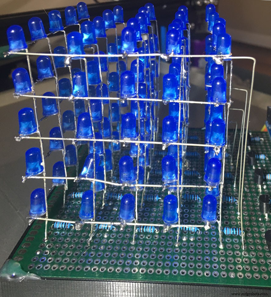 Build a Stunning 5x5x5 LED Cube with Arduino Mega