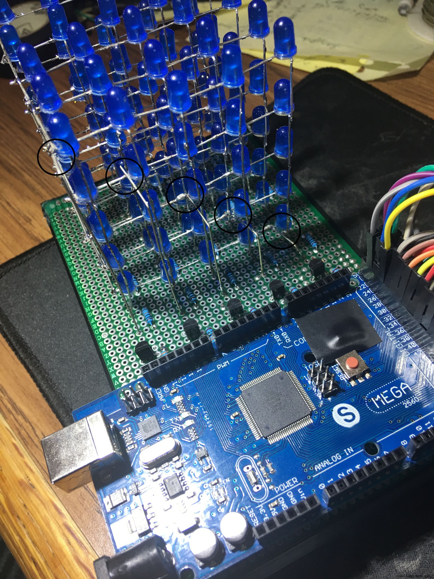 Build a Stunning 5x5x5 LED Cube with Arduino Mega