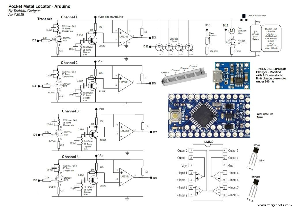 Pocket Metal Locator – Arduino Pro Mini Powered Metal Detector
