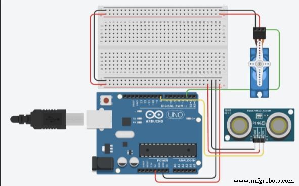 Servoradar: Arduino-Based Ultrasonic Radar System