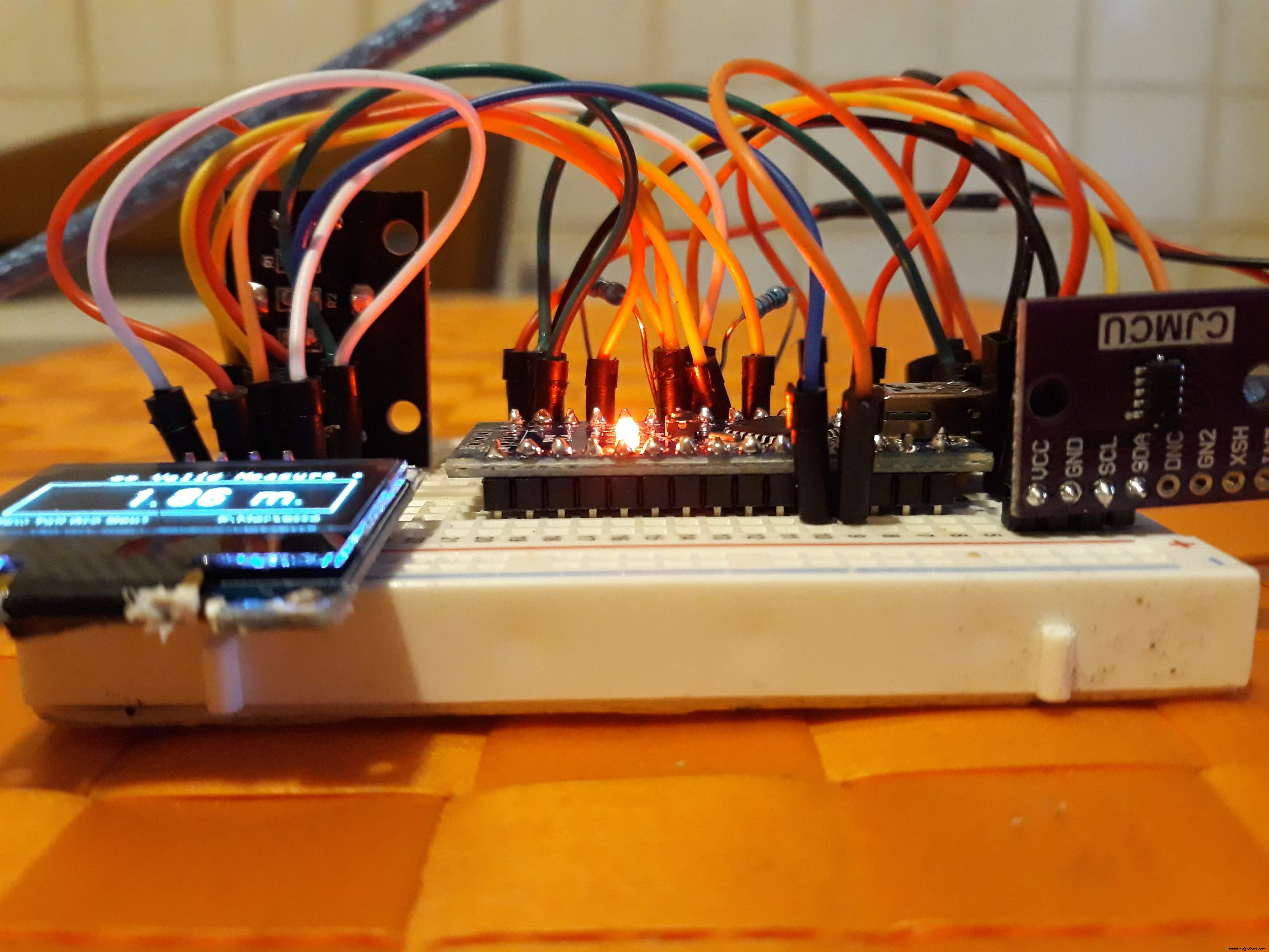 Build a Digital Stadiometer: Track Your Height with Arduino and Laser Sensor
