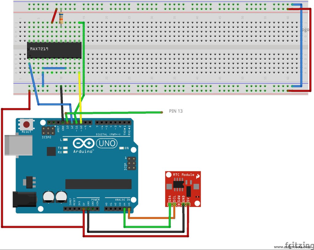Build a Berlin Clock with Arduino UNO – DIY LED Matrix Clock