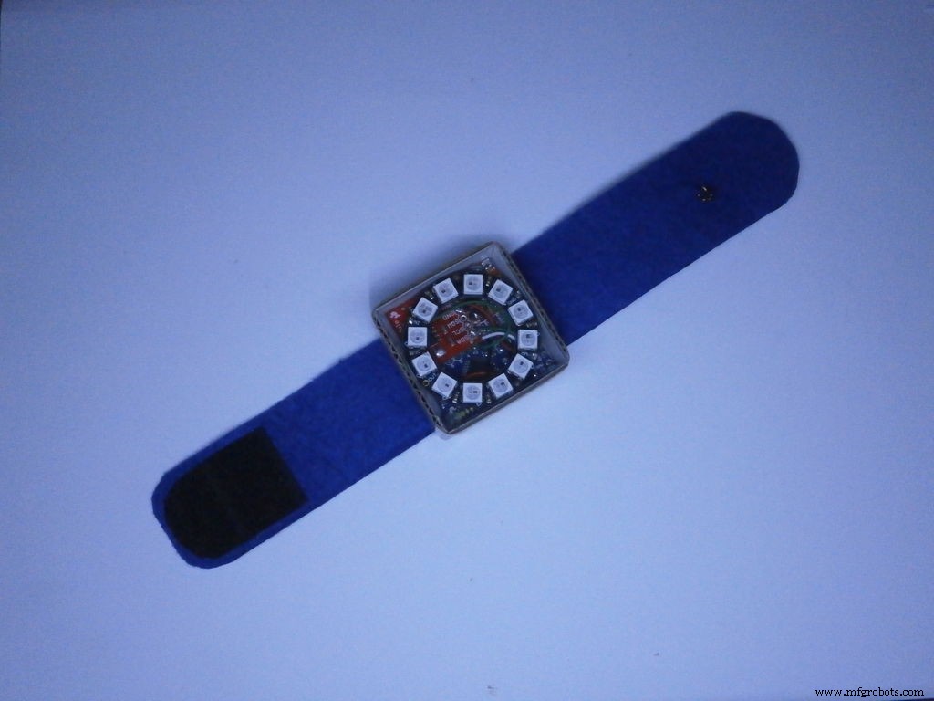 Pixie: An Arduino‑Based NeoPixel Wristwatch – Sleek, DIY LED Timepiece