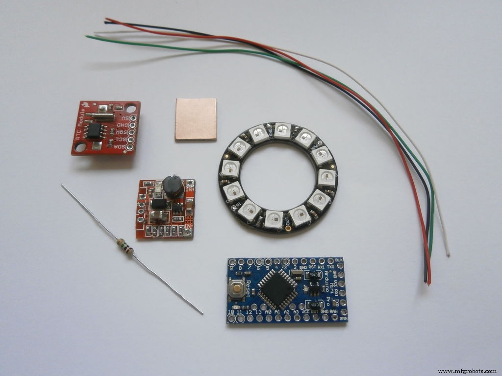 Pixie: An Arduino‑Based NeoPixel Wristwatch – Sleek, DIY LED Timepiece